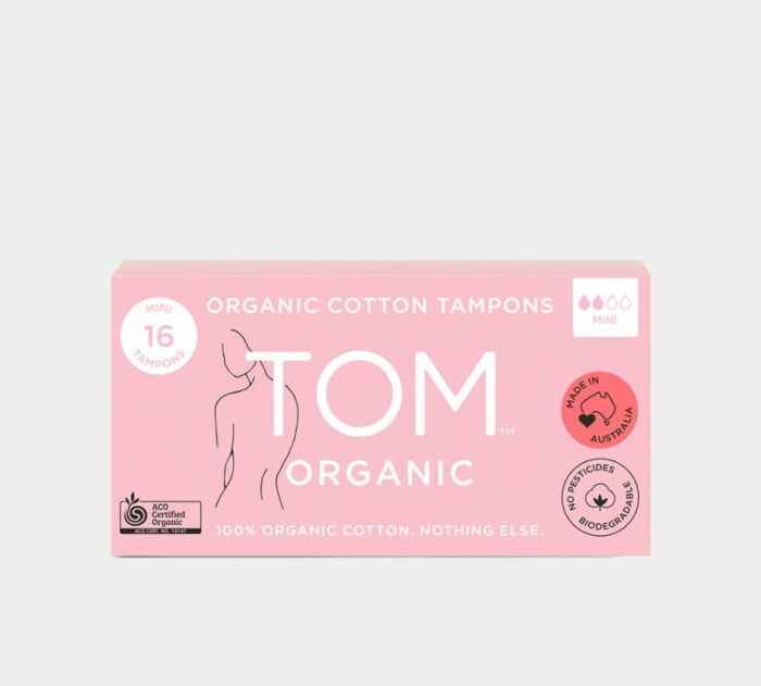 Tom Organic Cotton Mini Tampons - 16 Pack