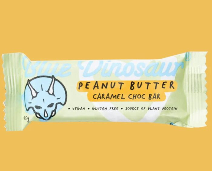 Blue Dinosaur G/F Peanut Butter Caramel Choc Bar - 45g