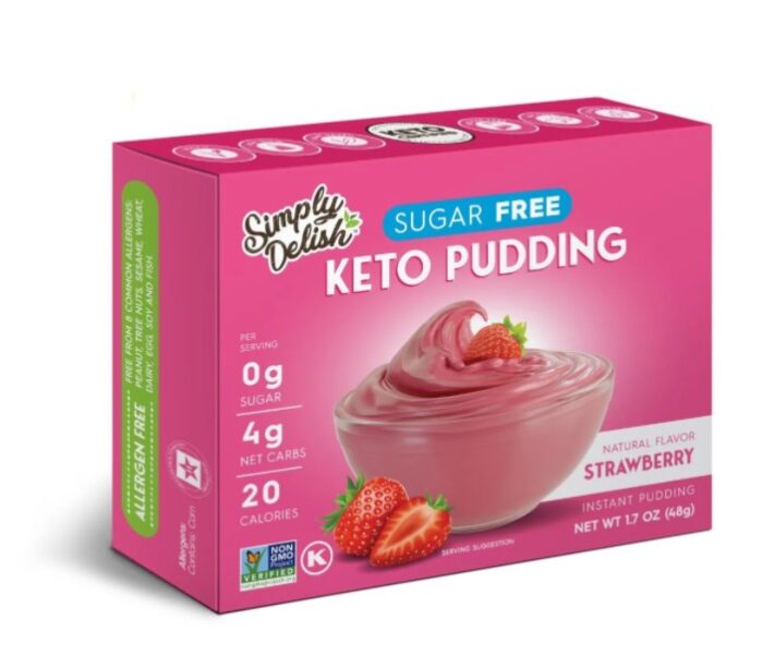 Simply Delish Keto Strawberry Pudding - 48g