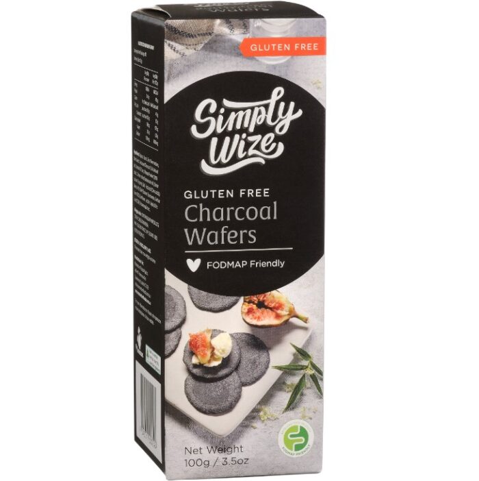 Simply Wize Gluten Free Charcoal Wafers - 100g