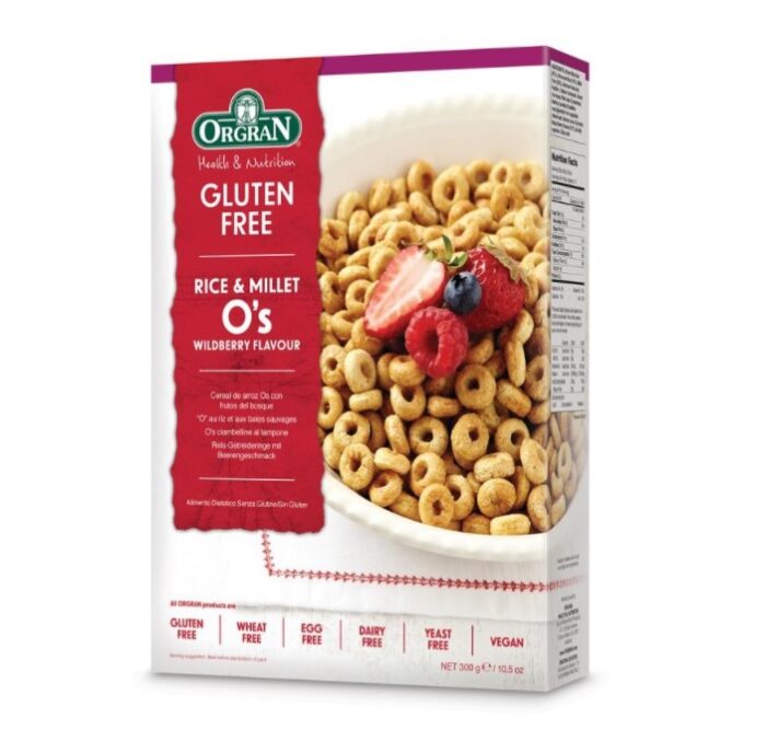 Orgran Rice & Millet O's Wildberry - 300g