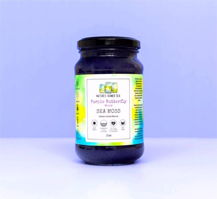Natures Farmer Sea Sea Moss Gel Purple Butterfly - 375ml
